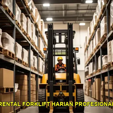rental forklift harian profesional